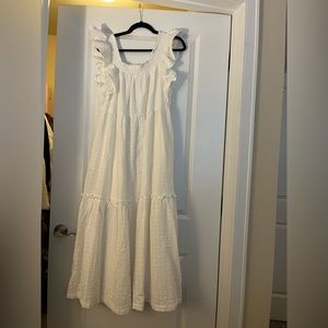 White Ruffle Top dress